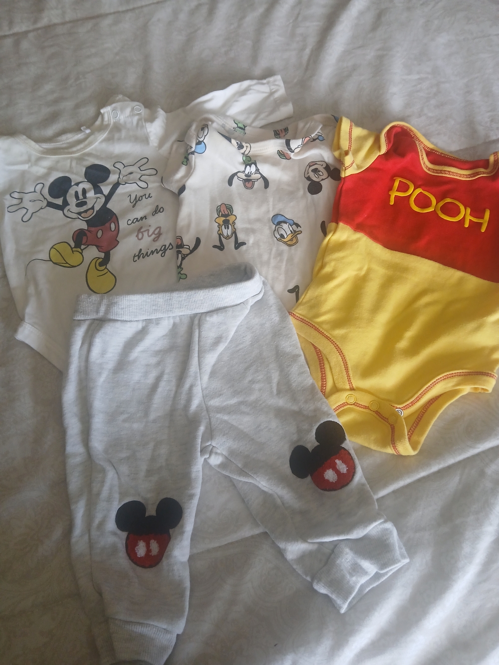 Disney Kids Yellow & Red Pooh One-Piece